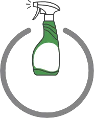 Крок 2 — розпиліть засіб на поверхню